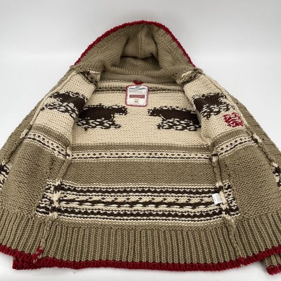 Parajumpers Hooded Cardigan Sweater Womens XS Bear Handknit‎ - Picture 4 of 9